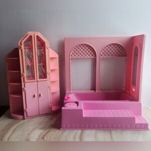 Barbie Sweet Roses Cabinet And Bubble Bath Pls Read